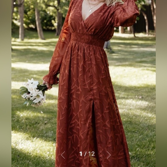 Baltic Born Rust Maxi Dress - Picture 1 of 13